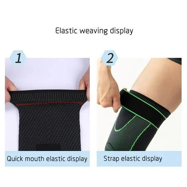Knee Support Band for Pressure Weaving with 3D Weave Protection Against Injury Pressure Adjustable Knee Support for Men and Women