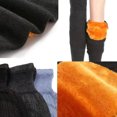 Pair of Winter Knee Warmers for Men & Women – Soft Fleece Thermal Leg & Knee Protector for Pain Relief and Cold Weather – Winter Wool Knee Pads - Winter Product