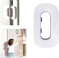 🔐 Drawer Lock Child Safety Refrigerator Lock – Self-adhesive Fridge & Freezer Door Lock With Double Safety Button – Easy One-hand Use